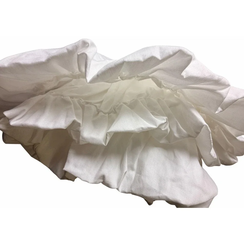 Torn by Ronny Kobo Florence Bubble Mini Skirt White Cotton NWT‎ Medium